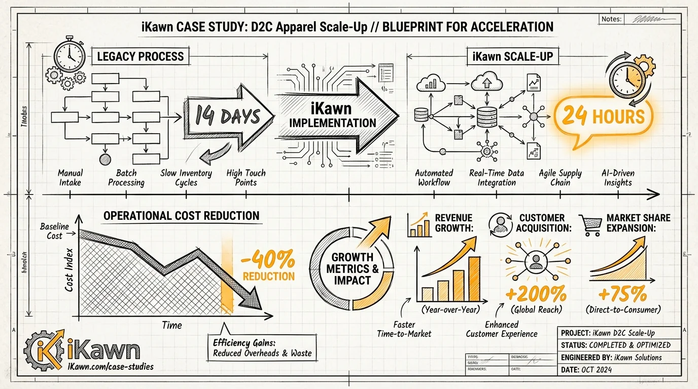 The D2C Apparel Scale-Up: 70% Production Cost Reduction