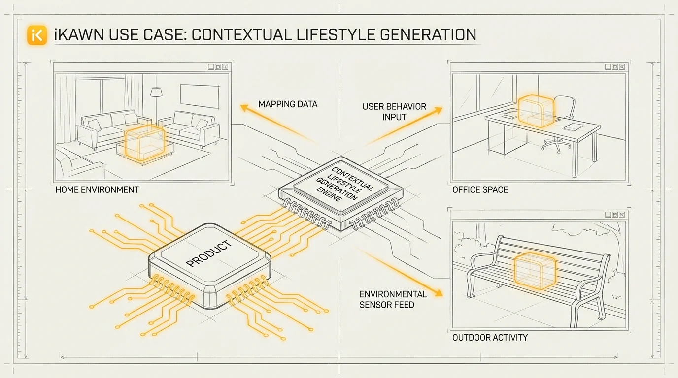 Contextual Lifestyle Generation: Scaling Beyond the Photoshoot